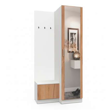 Набор мебели для прихожей "Марсель-151" МР 01-151 В2160 Ш1000 Г580 (ЛДСП Дуб крафт золотой) Набор мебели для прихожей "Марсель-151" МР 01-151 В2160 Ш1000 Г580 (ЛДСП Дуб крафт золотой)